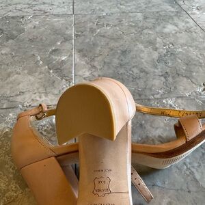 Elegant Nude Leather Heels